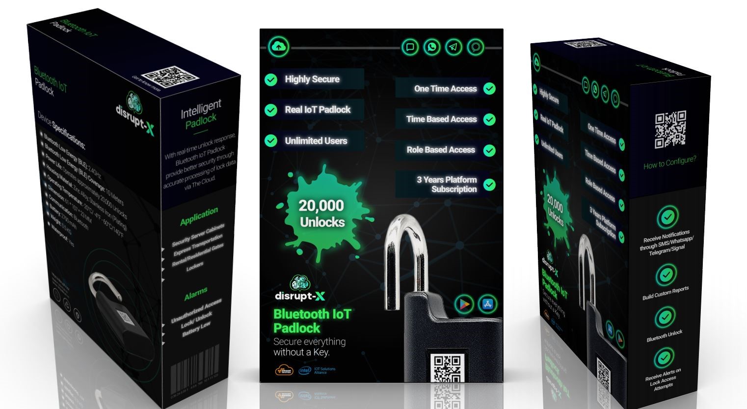 Bluetooth Padlock Packaging